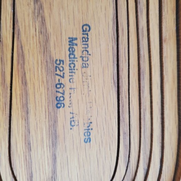 Vintage Canada Alberta Oak Folding Duck Basket Rustic Farmhouse Kitchen Decor - Picture 6 of 10